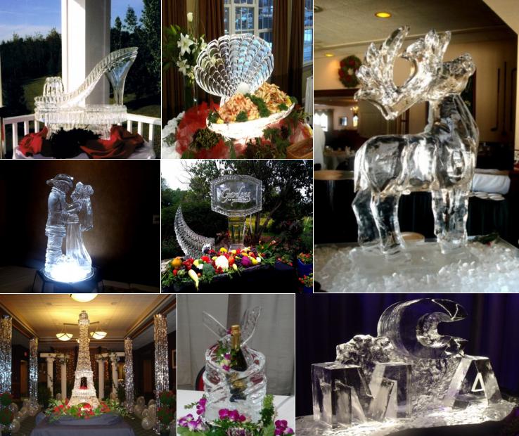 Ice Sculptures, Wedding Ice Sculptures, Party Ice Sculptures