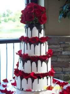 4-tier wedding cake