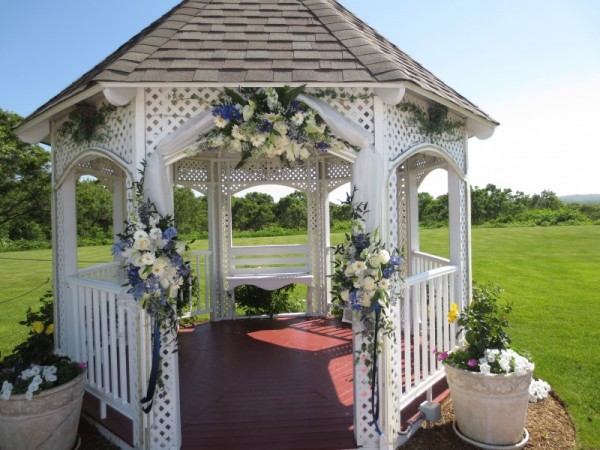 Flowers on a Gazebo