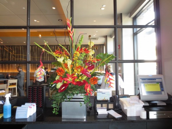 Tropical silk arrangement 