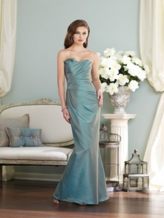 Strapless taffeta slim 