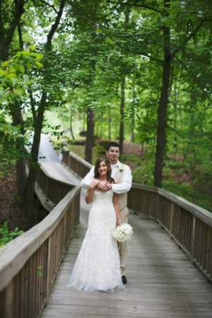 Couple on bridge