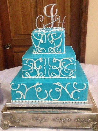 Blue Wedding Cake