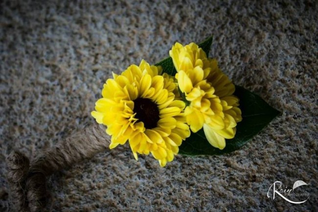 Sunflower Boutonniere 