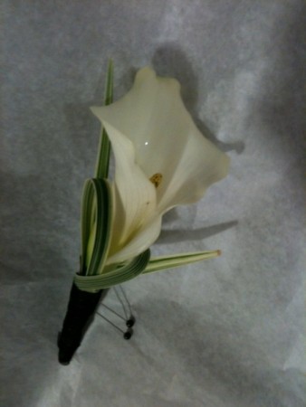 Calla Lily Boutonniere