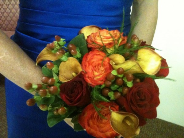 Warm and Glowing Bridal Bouquet