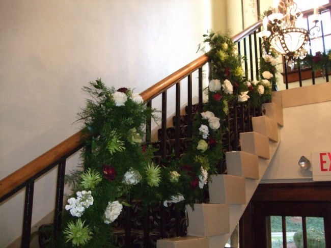 Staircase Flower Display