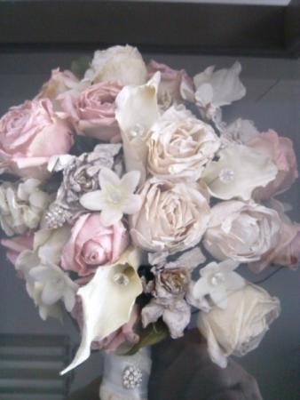 Close Up of Preserved Wedding Bouquet