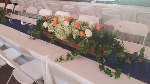 Rose and Ivy Centerpiece