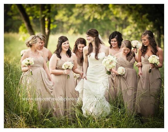 Outdoor Bride & Bridesmaids Portrait