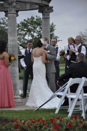 Kiss at the Wedding Ceremony