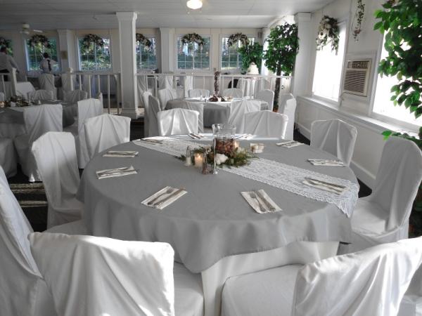 Grey & White Wedding Reception