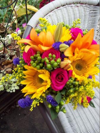 Colorful Mixed Bridal Bouquet