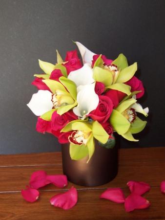 Orchid, Calla & Lily Bridal Bouquet