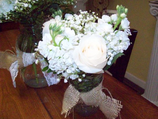 White Reception Arrangement