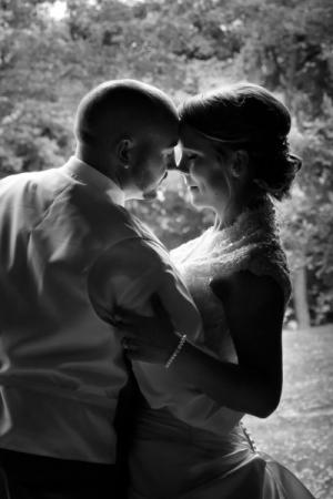 Black & White Wedding Portrait