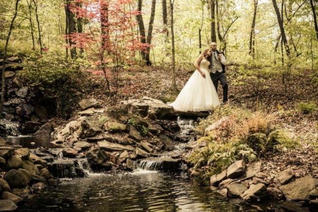 Couple at Waterfall