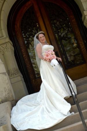 Gorgeous Bride in Wedding Dress