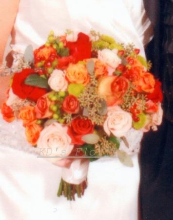 Orange Wedding Bouquet
