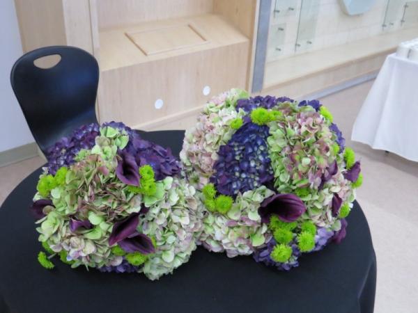 Green & Purple Wedding Bouquets