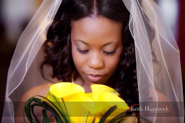 Lovely Bridal Portrait with Bouquet