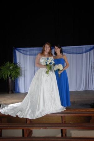 Bride and Bridesmaid