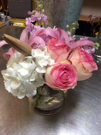 Hydrangeas, Roses and Lilies