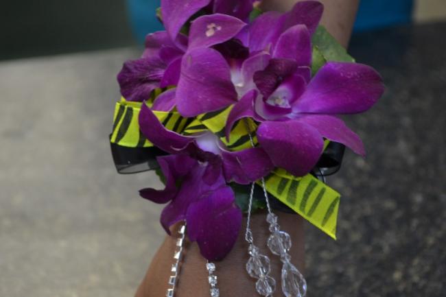 Yellow And Purple Corsage