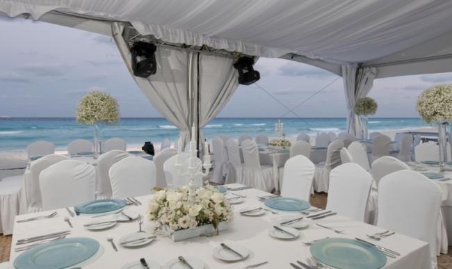 Beach Wedding Reception
