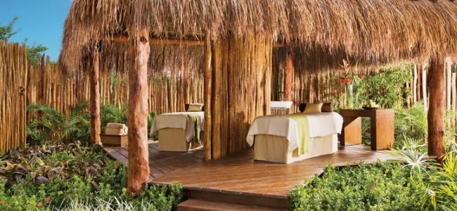 Enjoy a heavenly massage with your significant other at Dreams in Riviera Maya, Mexico