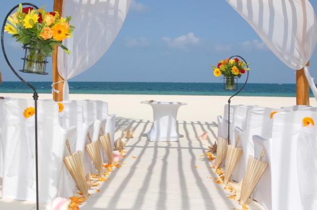 Floral Beach Wedding 