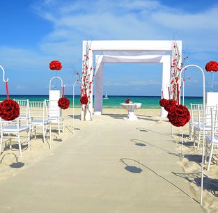 Gorgeous Beach Wedding Ceremony 