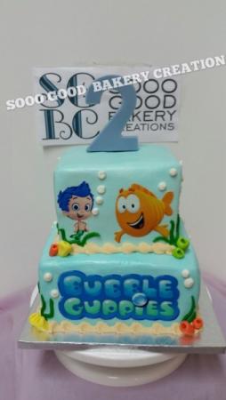 Bubble Guppies Tiered Cake