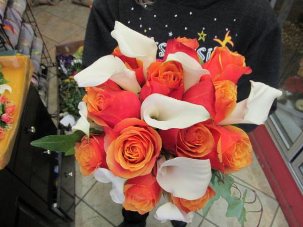 Orange and White Bouquet
