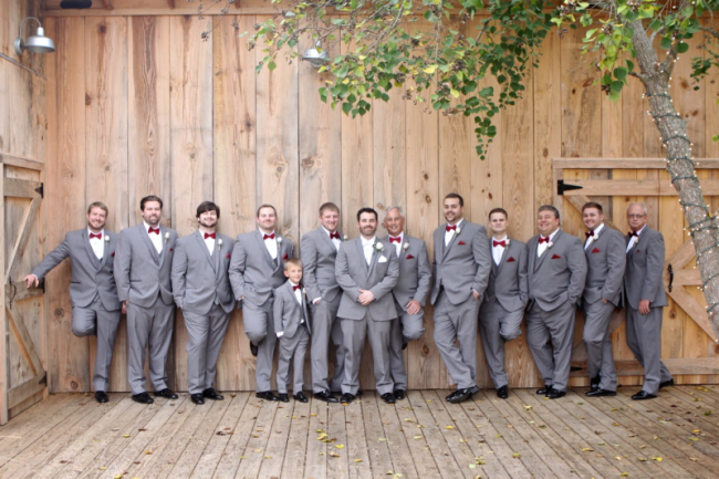 Groomsmen on Terrace