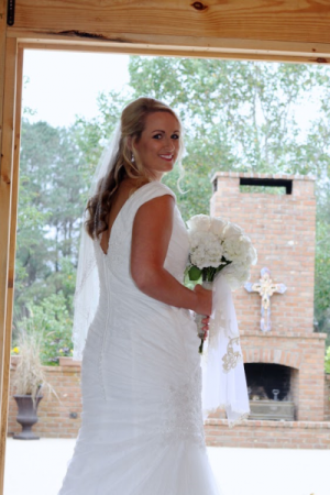 Bride with flowers