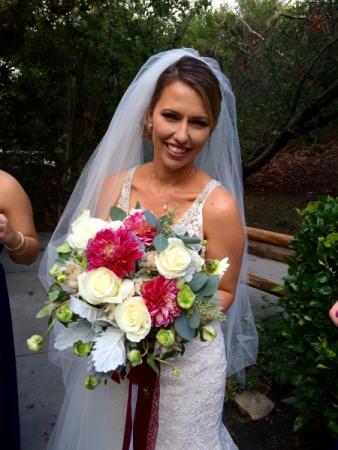 Large Bridal Bouquet With Ribbon