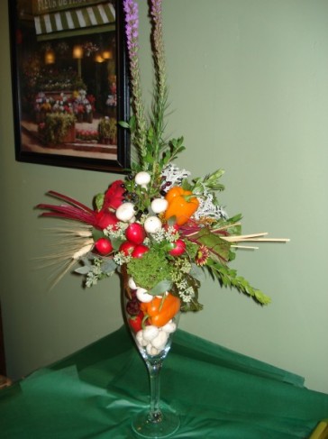 Vegetable & Flower Arrangement