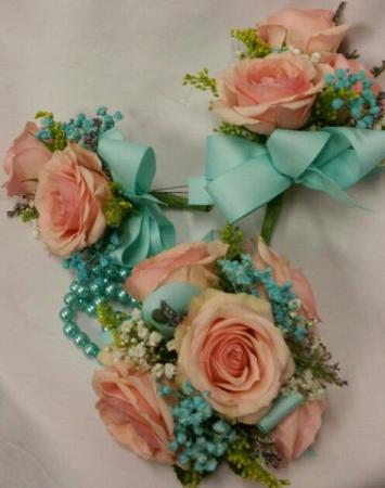 Pink Spray Rose Corsage