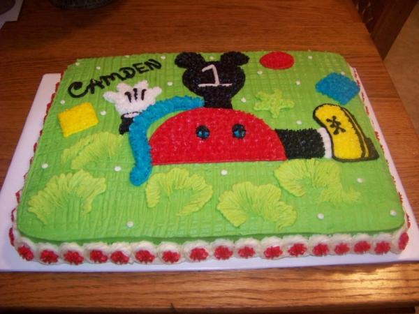 One Year Mickey Mouse Cake