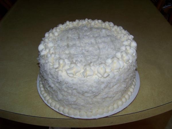 White Frosted Cake