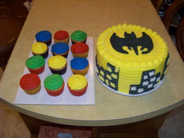 Batman Themed Birthday Cake