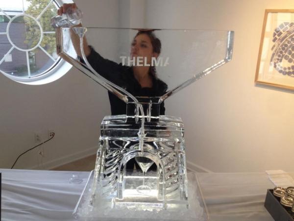 Martini Glass Ice Sculpture