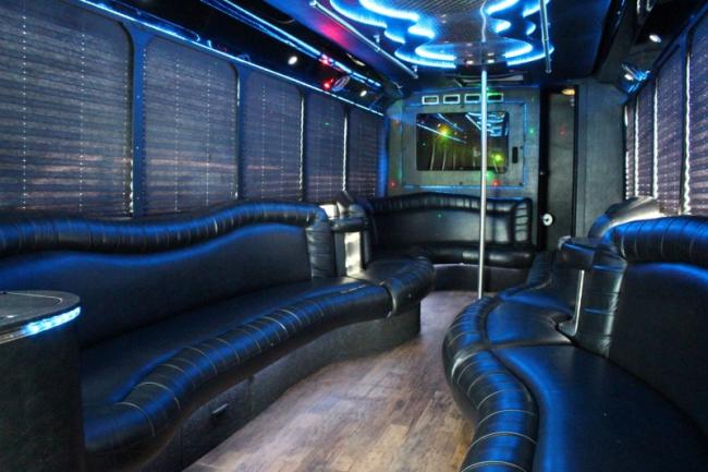 Inside of a Party Bus