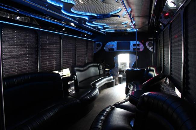 Inside of a Party Bus