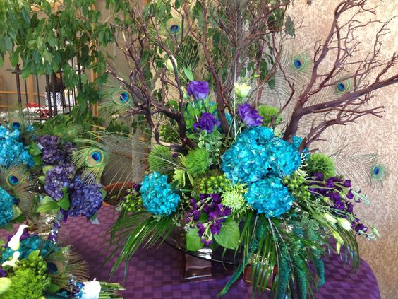 Peacock Centerpiece 