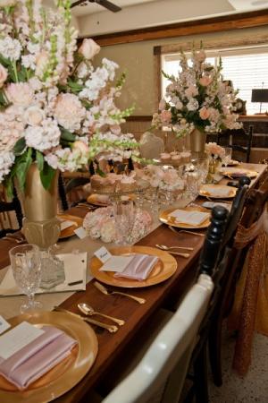 Wedding Reception Table Arrangement