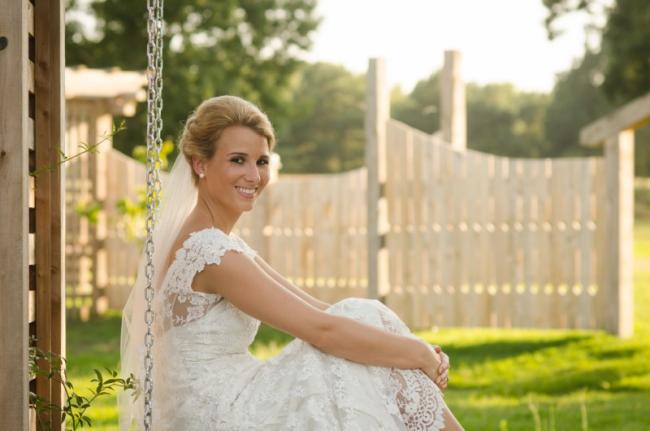 Bridal Portrait at Sunset