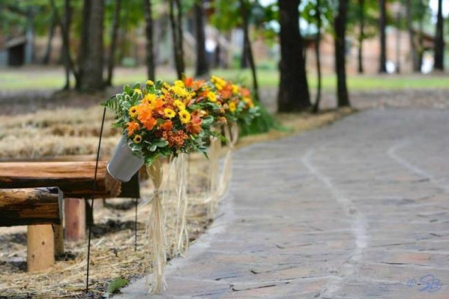 Wedding Path at the Outdoor Gazebo