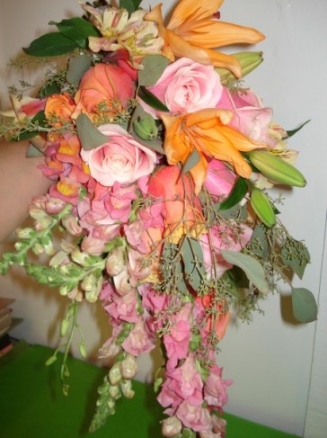 Hand Tied Cascade Bouquet